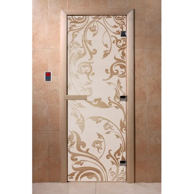 Дверь DoorWood "Венеция" Сатин 190х70 (Ольха 3п, 8мм)