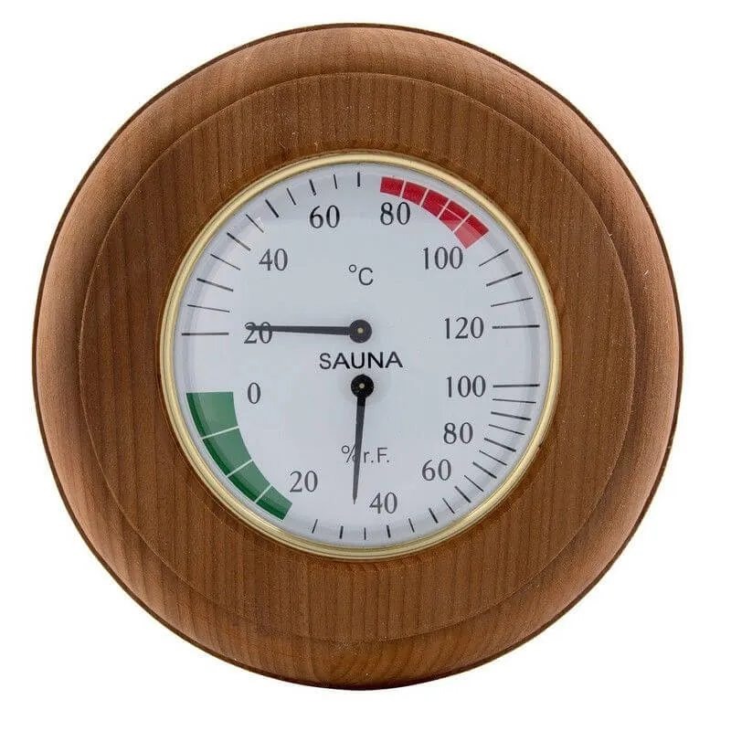 Термогигрометр круг (термодревесина) TH-10Т