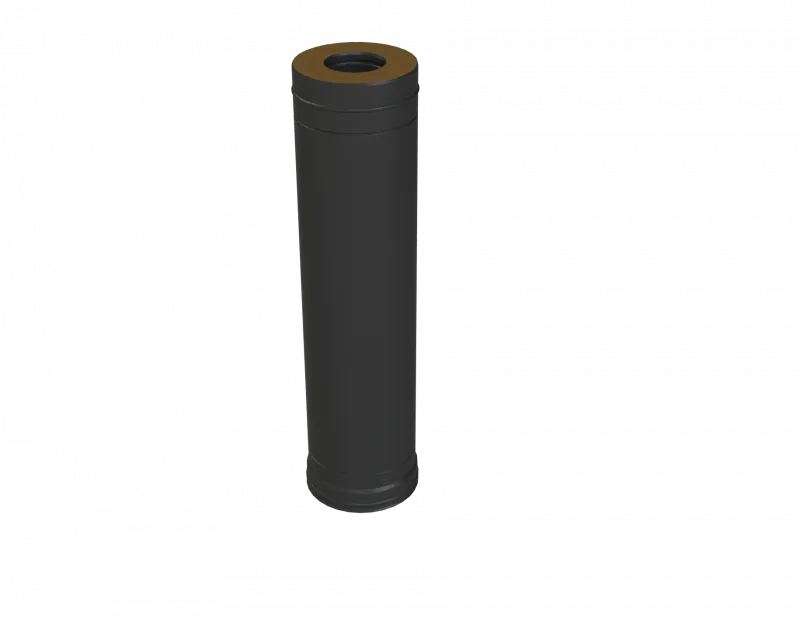 Grill`D Сэндвич труба К, AISI 430 0,8мм/ОС 0,5мм L1000 (D115/250), черный (порошковая краска)